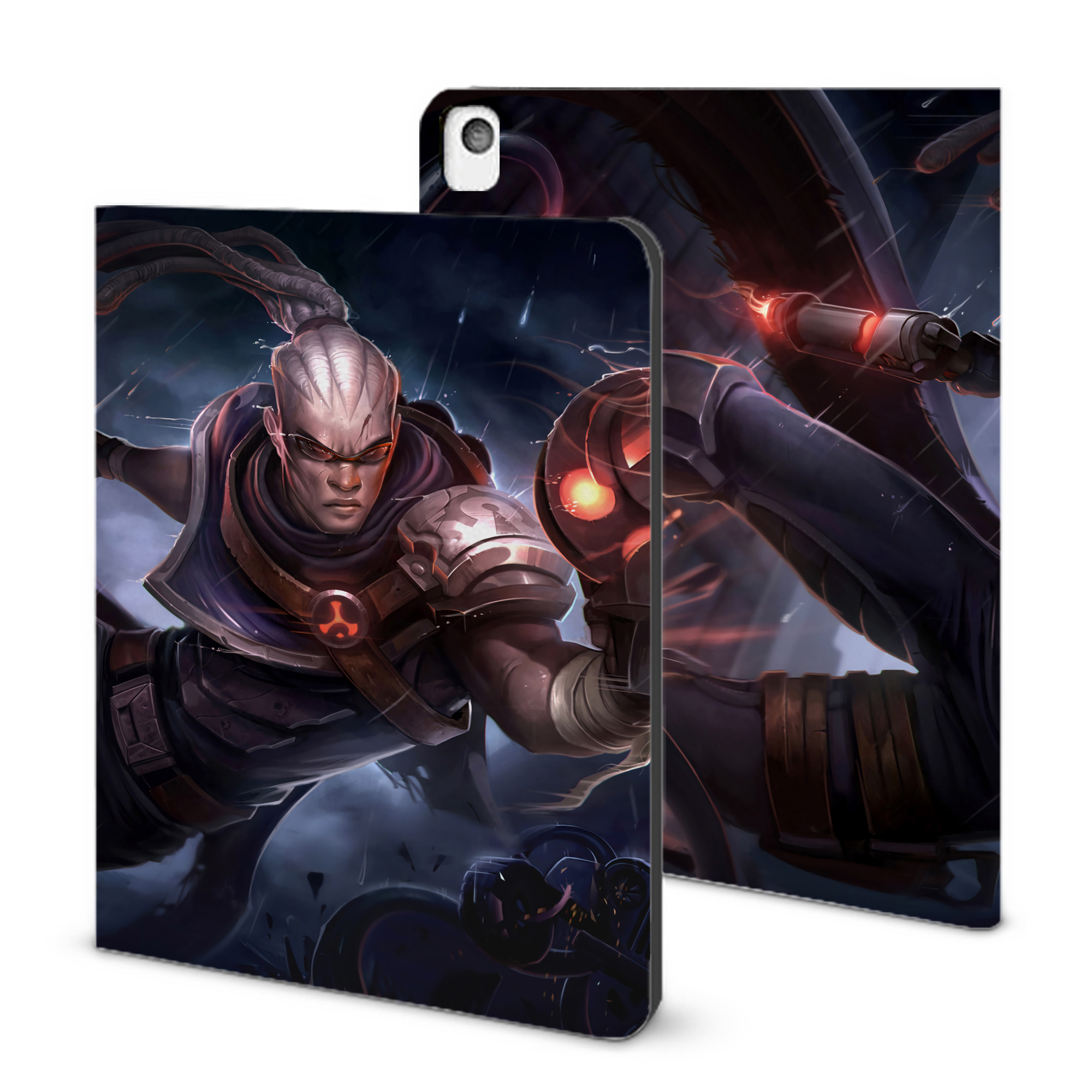 （画像用） リーグ・オブ・レジェンド League of Legends LOL IPadケース ペンホルダー付き ブックスタイルデザイン